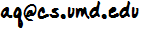 aq (a with a circle around it) cs (period) umd (period) edu